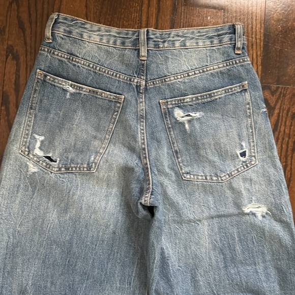 TRF MID WAIST BAGGY RIPPED BALLOON JEANS 27 (US 4) - Picture 6 of 9